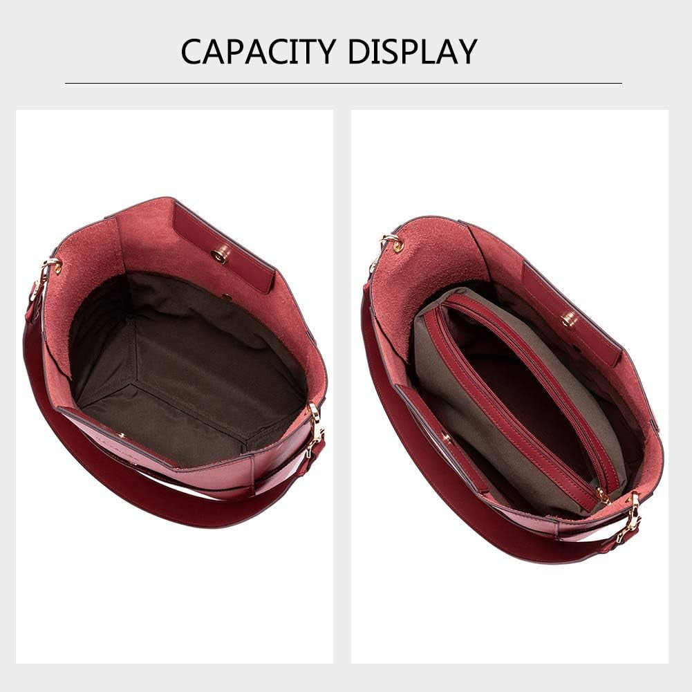 Valentines Day Women'S Leather Designer Handbags Tote Purses Shoulder Bucket Bags