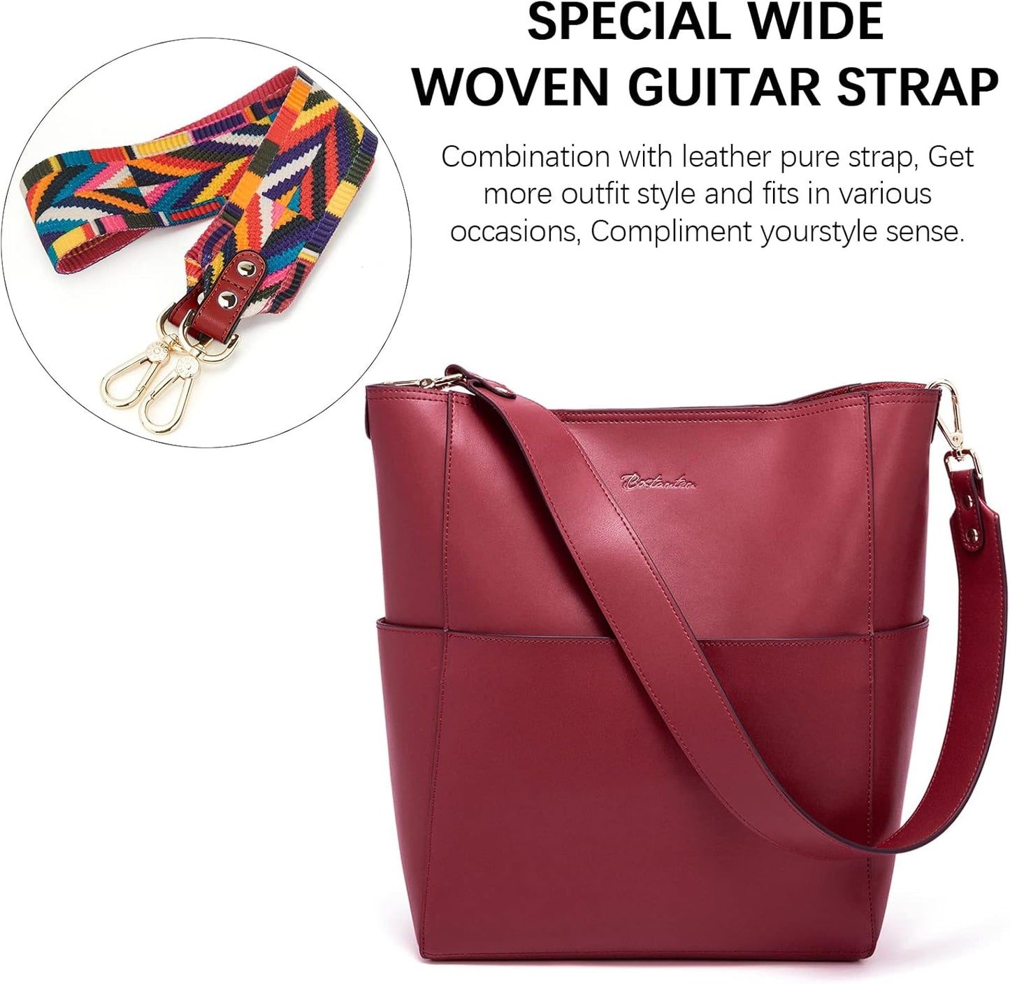 Valentines Day Women'S Leather Designer Handbags Tote Purses Shoulder Bucket Bags