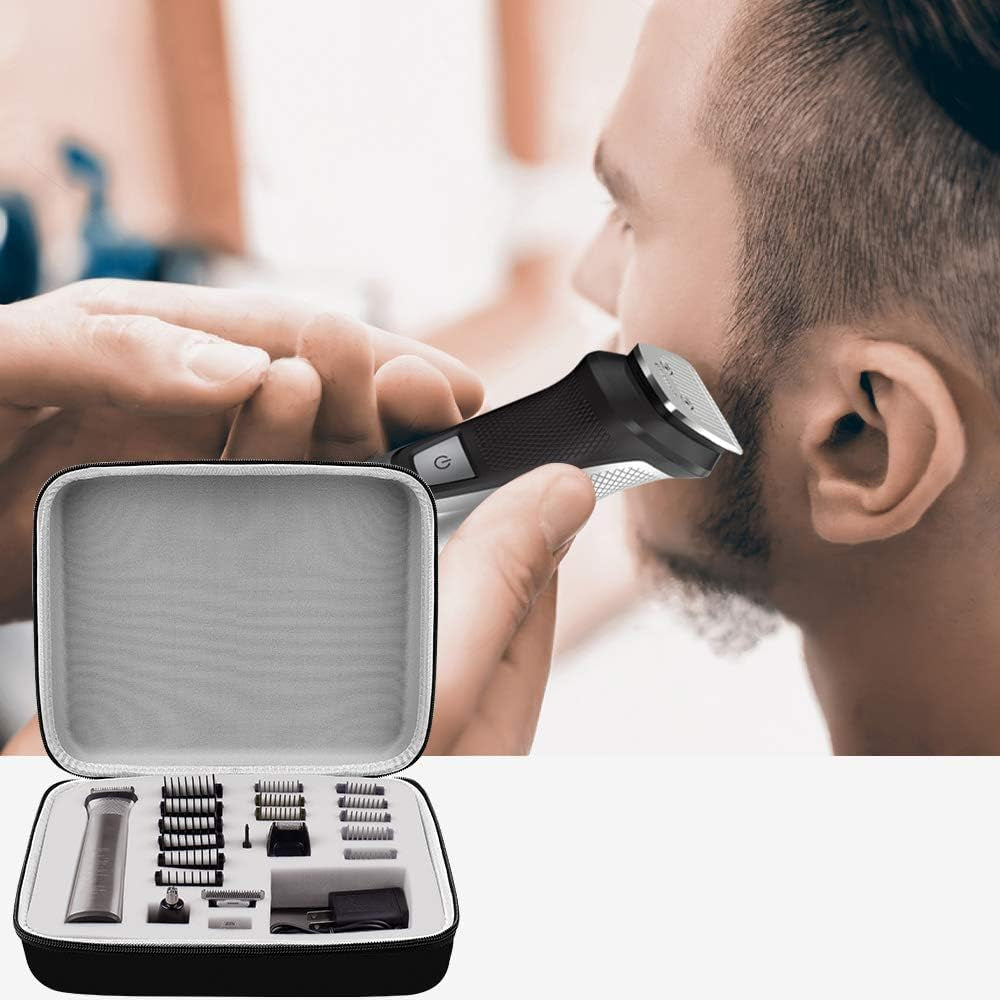 Case Compatible with Philips for Norelco Multigroom Series 7000 5000 9000 Men'S Grooming Kit with Trimmer MG7750/49 MG7910/49 MG9510/60. Storage Holder for Attachment Trimmer & Accessories (Box Only)