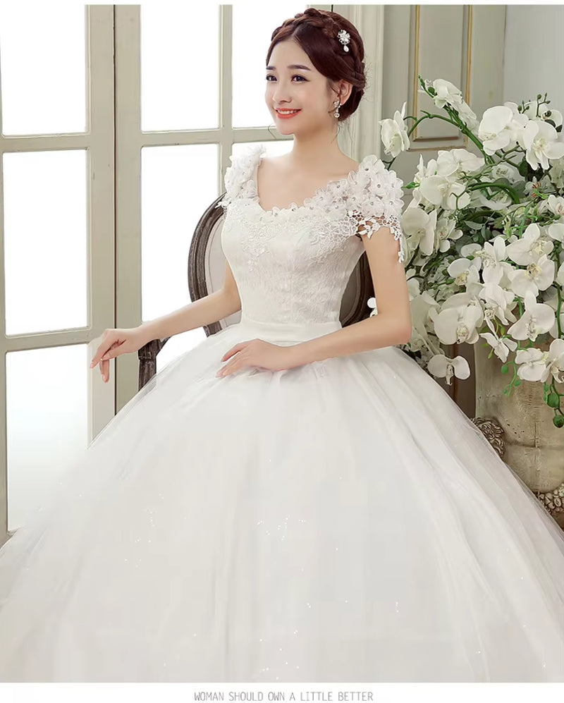 Yc-X01#Lace up Wedding Dress Prom Ball Gown Wholesale Cheap Dresses Bride Married Pregnant Wholesale Free Ship Fashion Girls