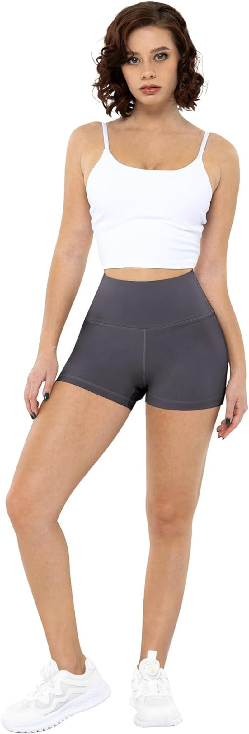 Workout Booty Spandex Shorts for Women, High Waist Soft Yoga Bike Shorts