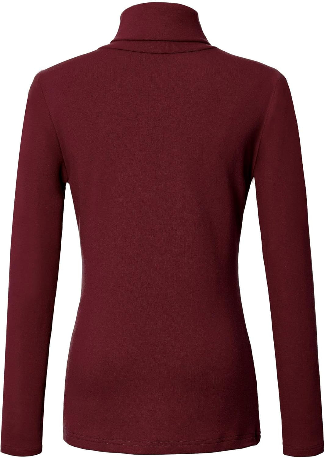 Women'S Solid Turtleneck Long Sleeve Sweatshirt